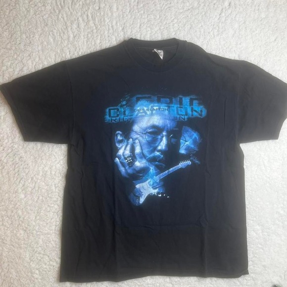 Hanes Other - Eric Clapton 1998 world tour black stedman tshirt band rock‎ USA made